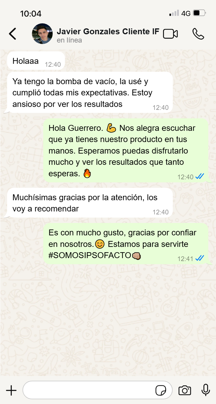 Carrusel bomba de vacío